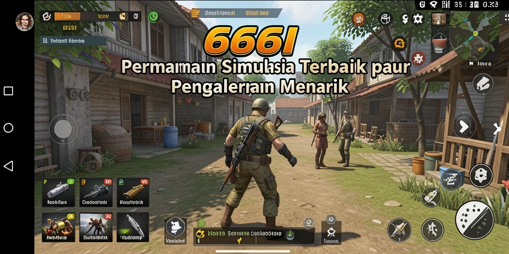 Tampilan gameplay dari 666I yang menarik dan interaktif.