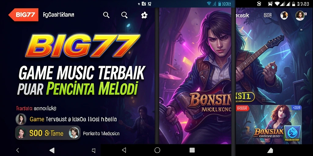 Gameplay BIG77 yang seru dengan musik interaktif.