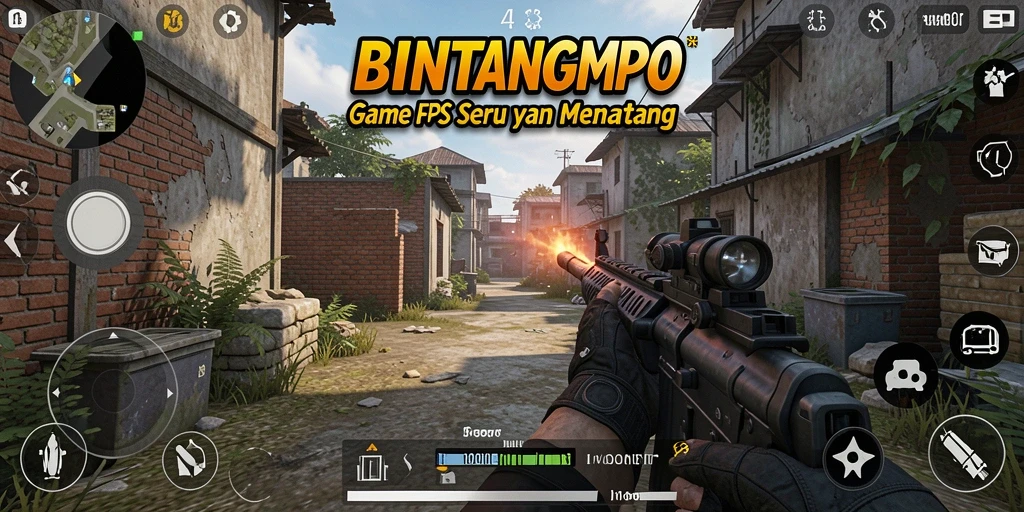 Gameplay menegangkan dari BINTANGMPO dengan aksi tembak-menembak.