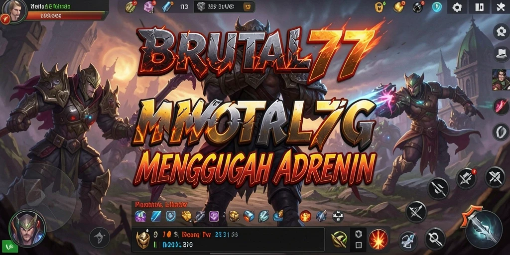 Tangkapan layar gameplay BRUTAL77 menampilkan aksi seru dalam dunia MMORPG.