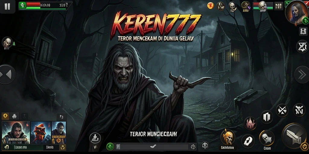 Tangkapan layar dari gameplay KEREN777 yang menyeramkan.