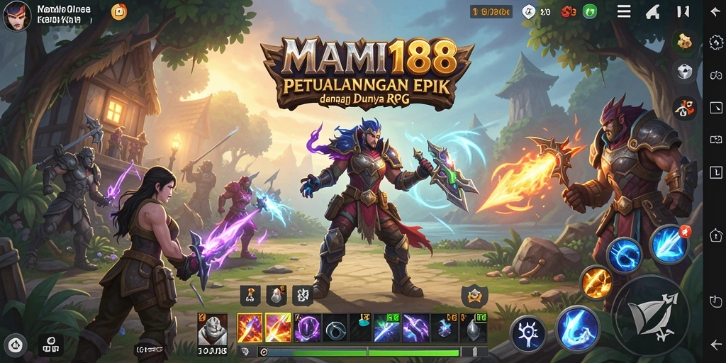 Gameplay seru MAMI188 dengan karakter yang beragam dan misi menantang.