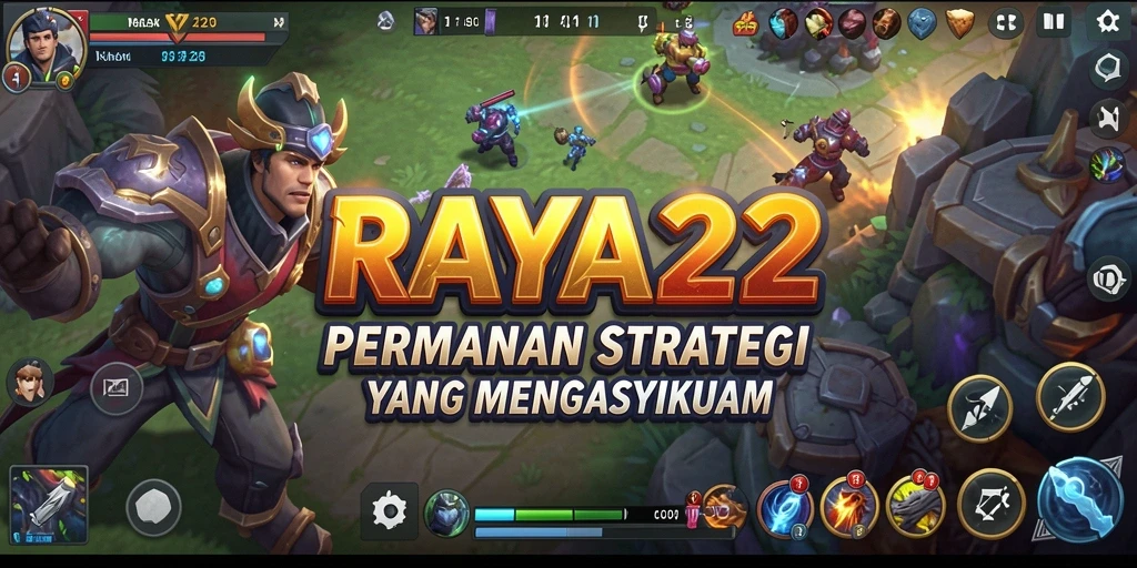 Gameplay menarik dengan strategi mendalam di RAYA22.