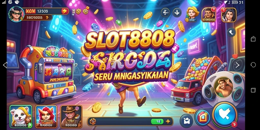 Screenshot utama SLOT8808 menampilkan aksi gameplay Arcade yang menarik.