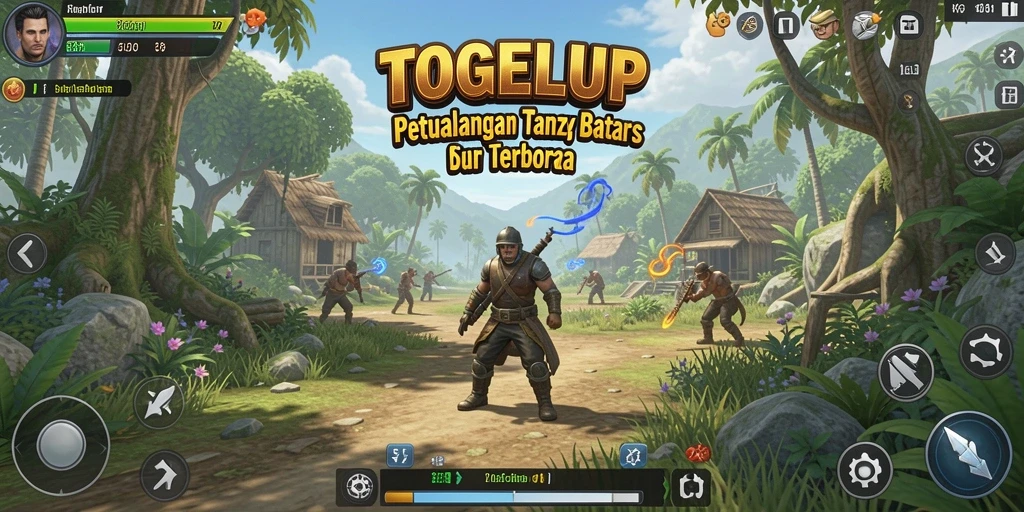 Screenshot gameplay TOGELUP yang menampilkan dunia terbuka.
