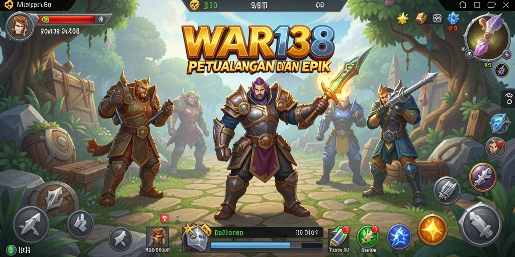 Tangkapan layar gameplay WAR138 menampilkan pertarungan mendebarkan di dunia RPG.